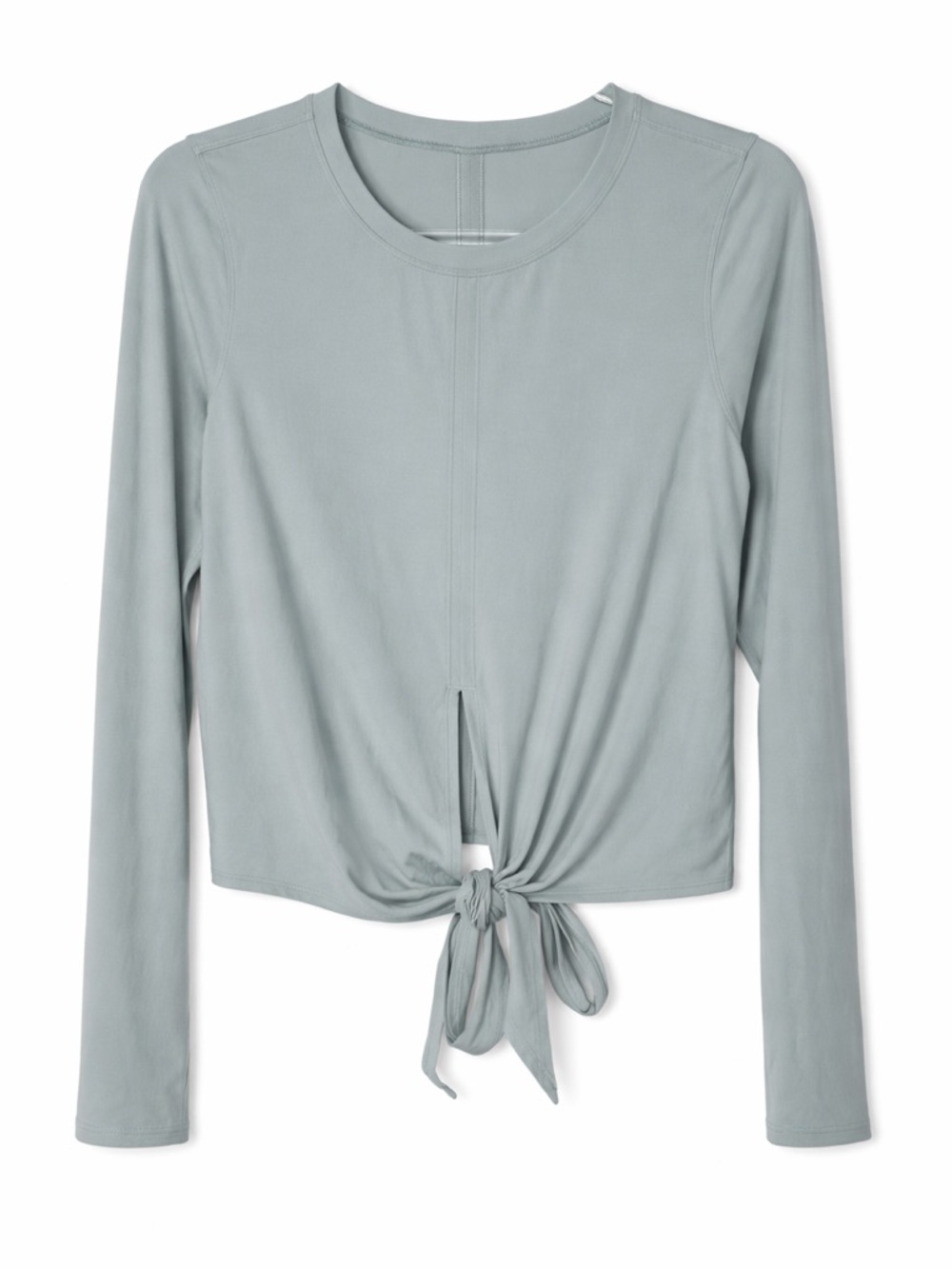 Lululemon Women's Time to Restore Tie Front Long Sleeve Top Green Size S